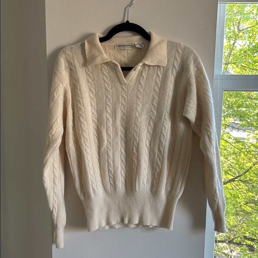 Vintage Cable Knit Polo